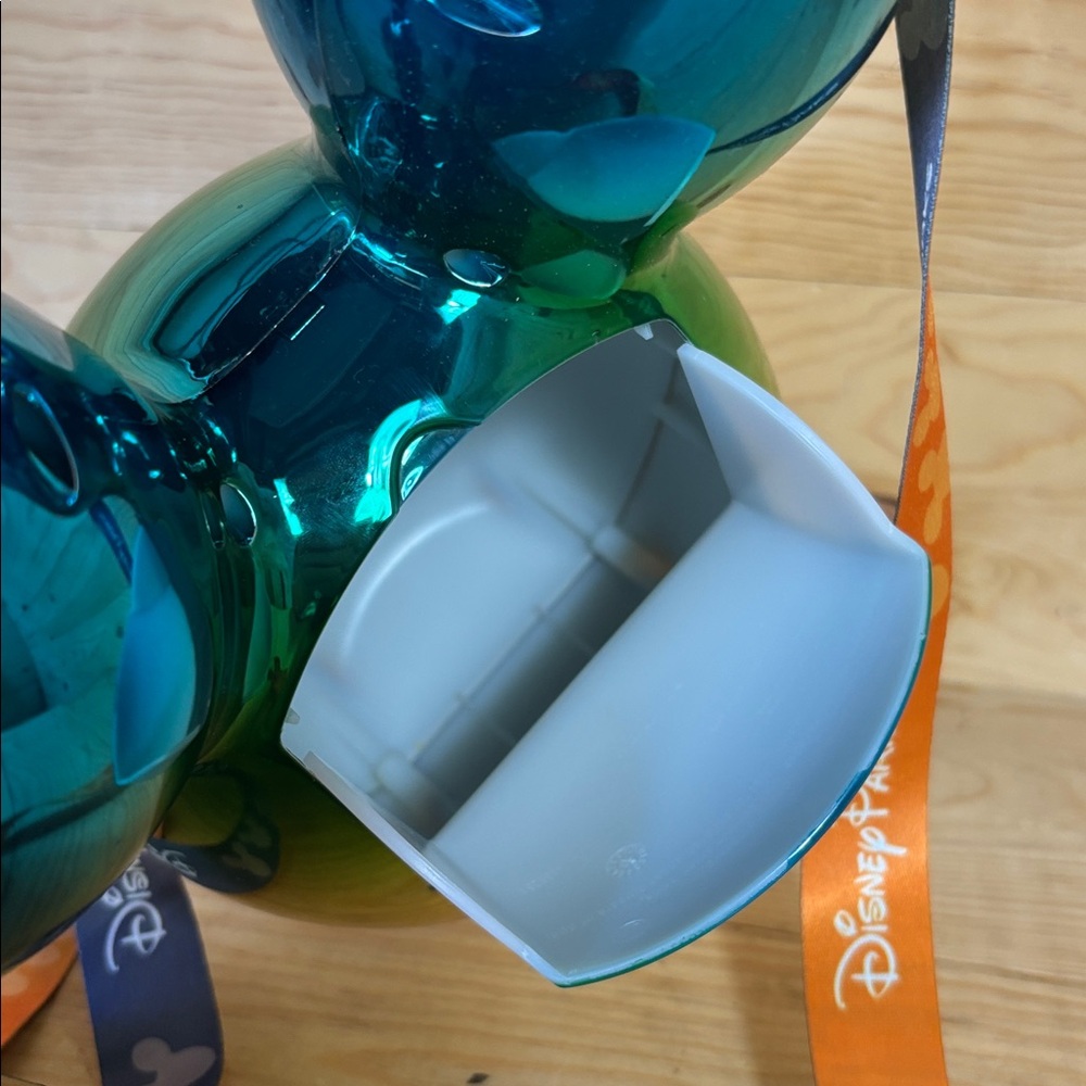 Disney Parks Metallic Blue and Green Mickey Mouse Popcorn Holder - Picture 7 of 7